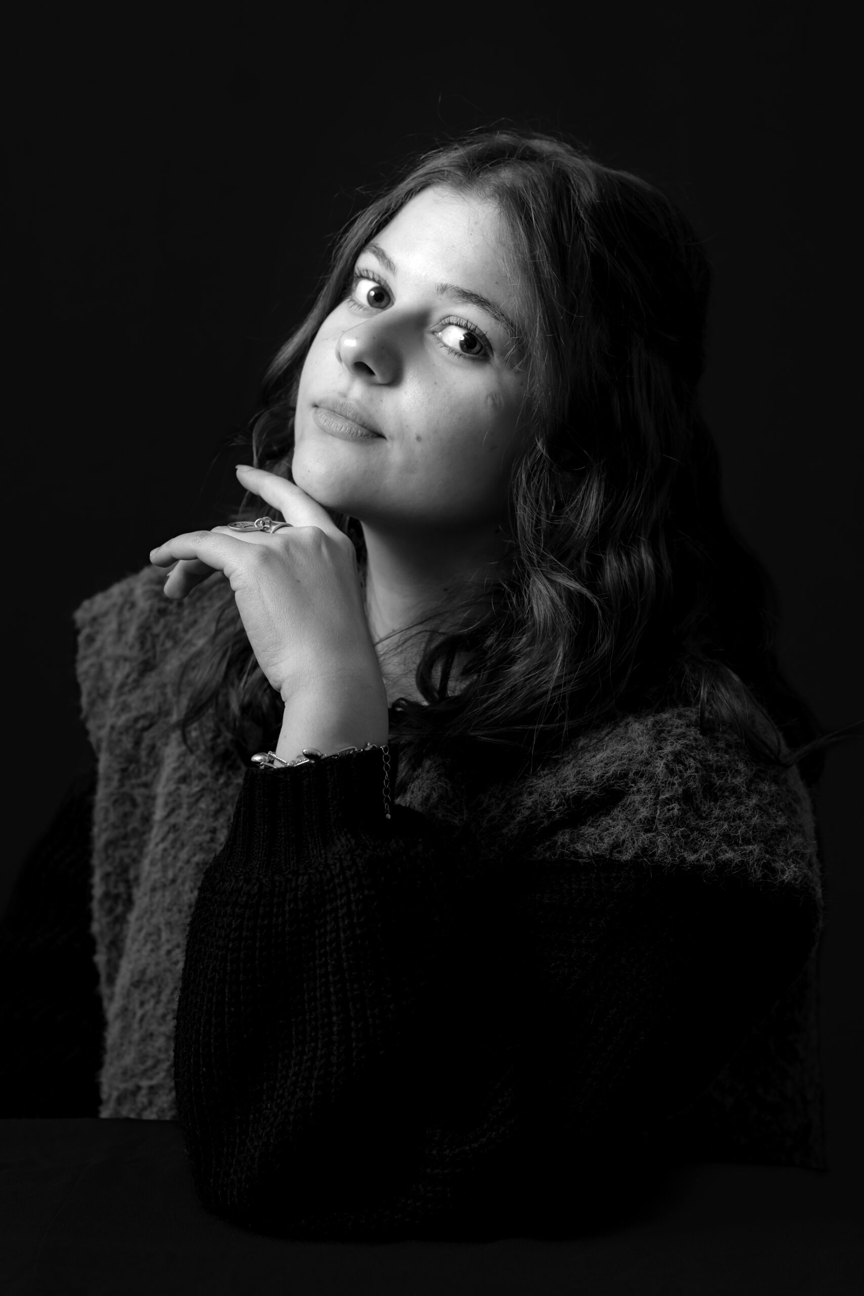 Portrait d'art, noir et blanc, Alizé Lietaer photographe, landes, saint-paul-lès-dax, Dax, portrait