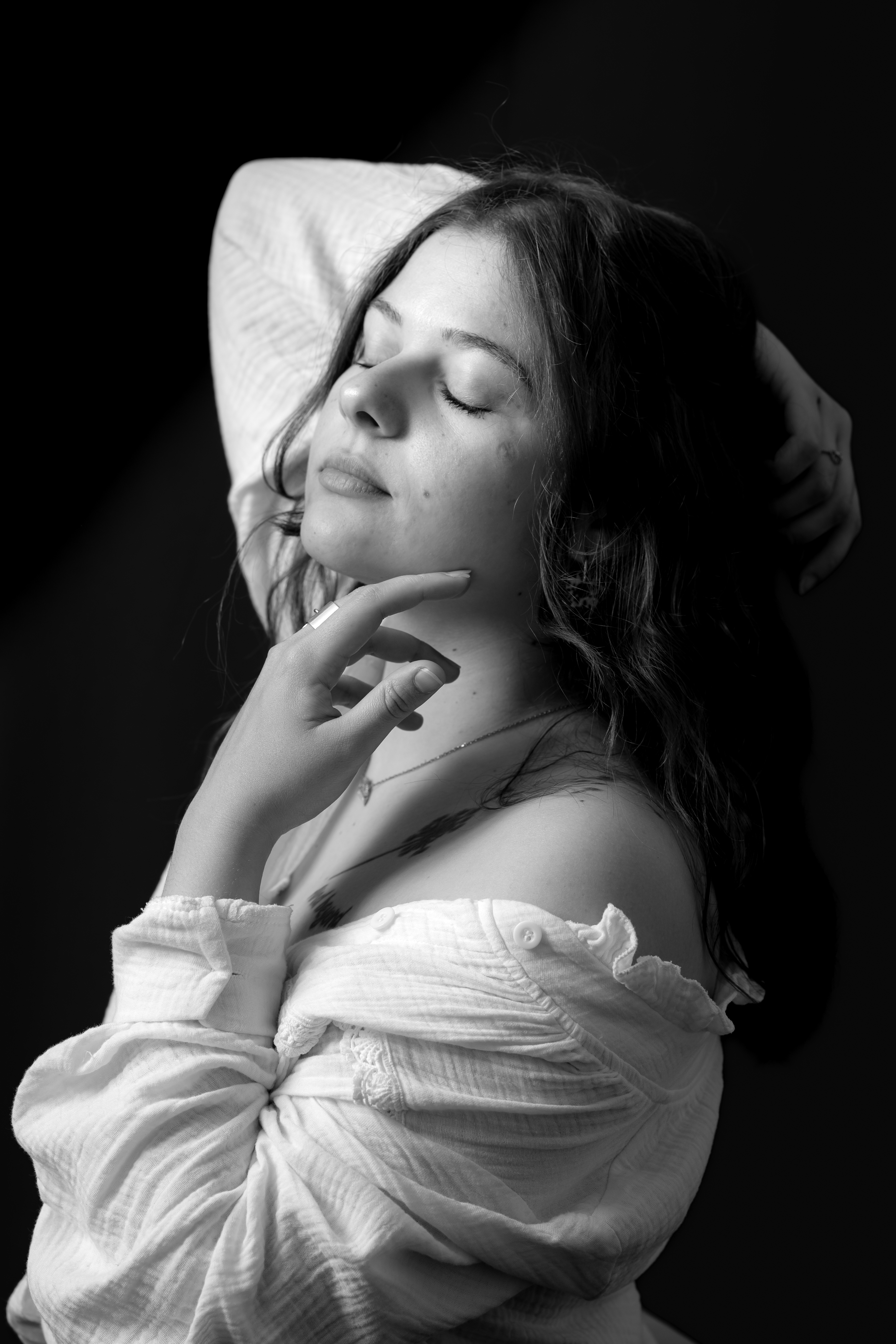 Portrait d'art, noir et blanc, Alizé Lietaer photographe, landes, saint-paul-lès-dax, Dax, portrait