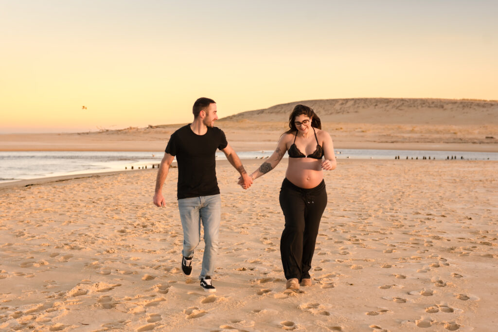 Alizé Lietaer Photographe maternité Landes ; séance future maman landes, séance photo grossesse Landes Nouvelle aquitaine